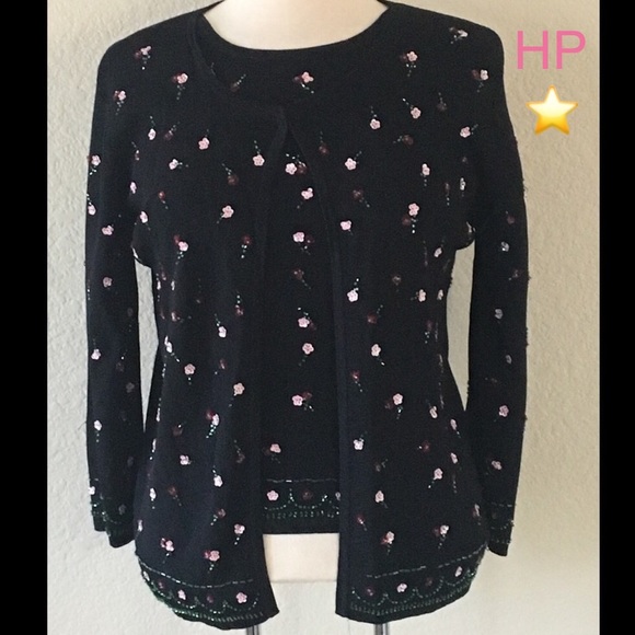 VInTaGE 2 piEce SeQuiNed JacKet /TaNk t0P - Picture 2 of 9